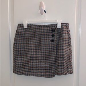 Sézane Jupe Peter plaid skirt, size 8